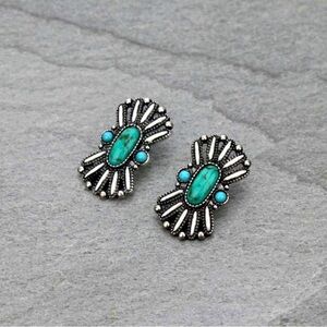 The "Desert Deco" Sunburst Statement Studs